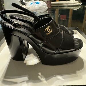 Chanel pump sandals